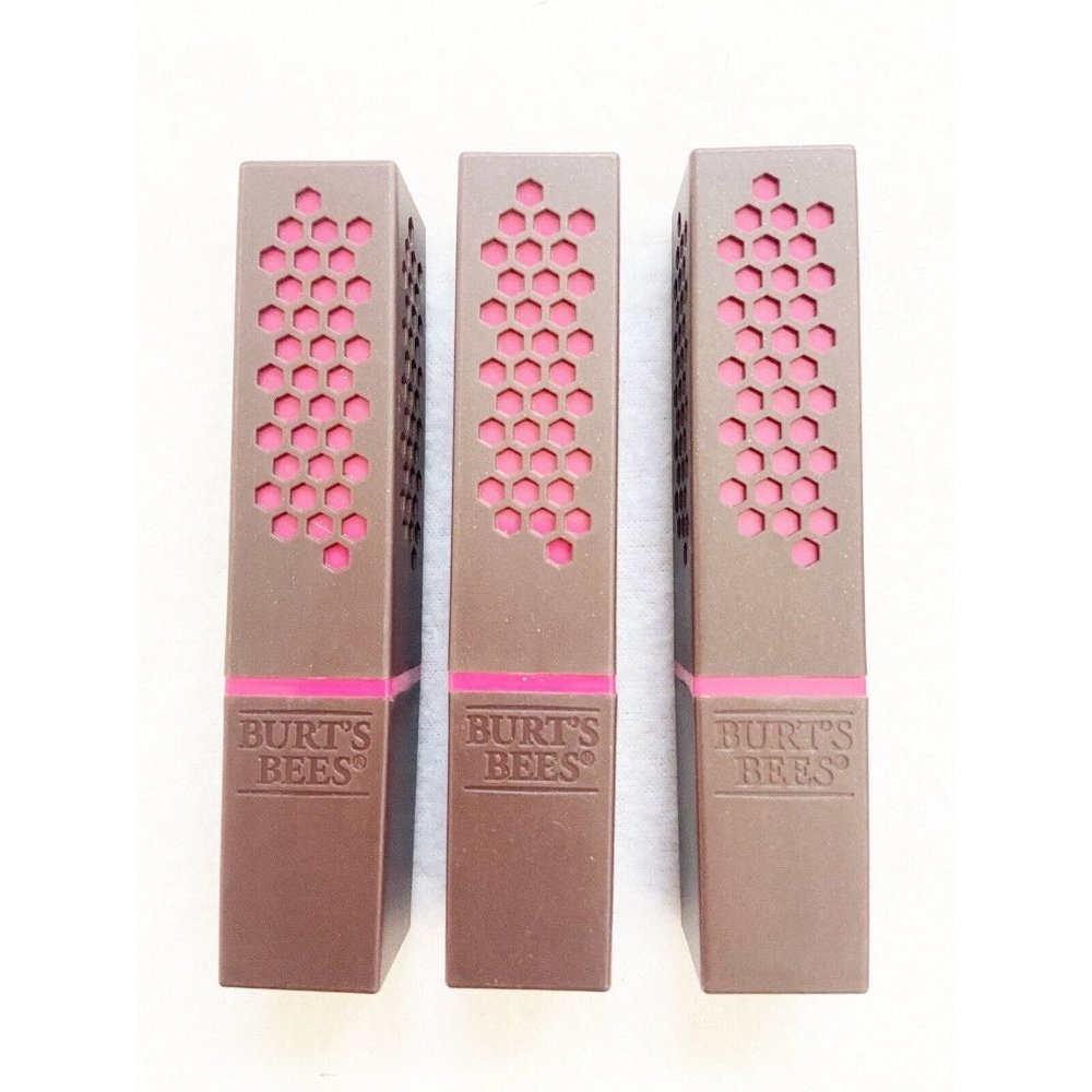 3 Burt's Bees 100% Natural Lipstick #511 Magenta Rush